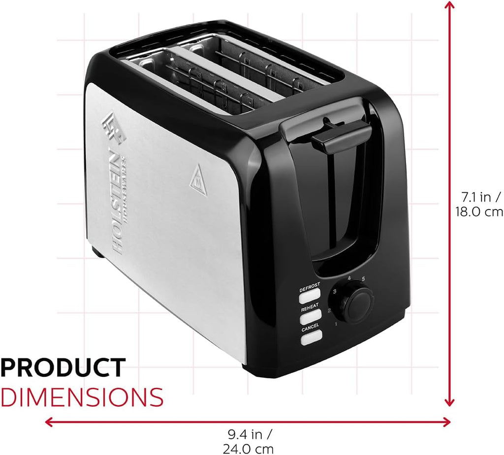 2-Slice Toaster with 7 Browning Control Settings, Black F9104