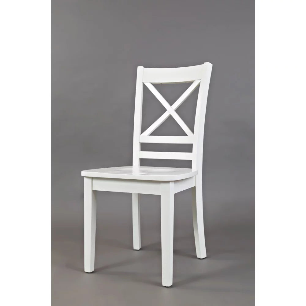 Solid Wood Cross-Back Dining Chair Set of 2 P593694