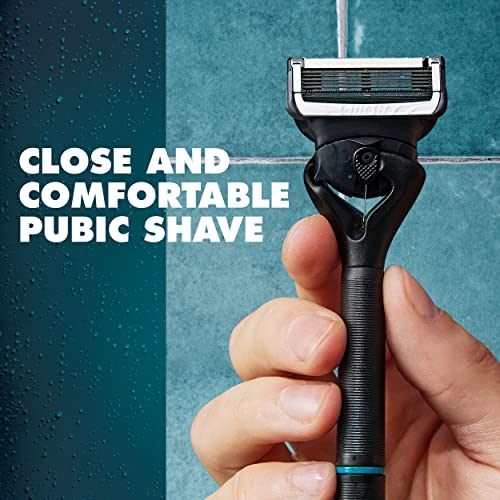 Pubic Hair Razor Cartridges, 4 Blade Refills, Dermatologist Tested R749667