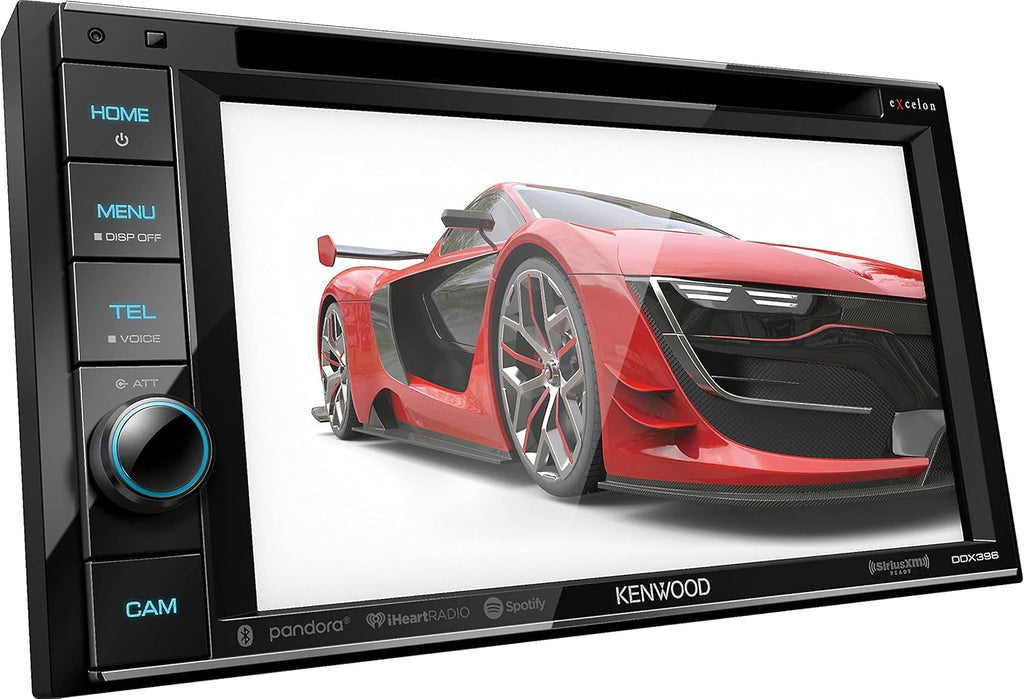Double DIN Car Stereo Receiver with 6.2" Touchscreen, Bluetooth, DVD/CD/AM/FM S4103