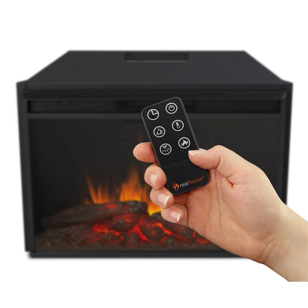 Modern Wood Grand Electric Fireplace in White P17323