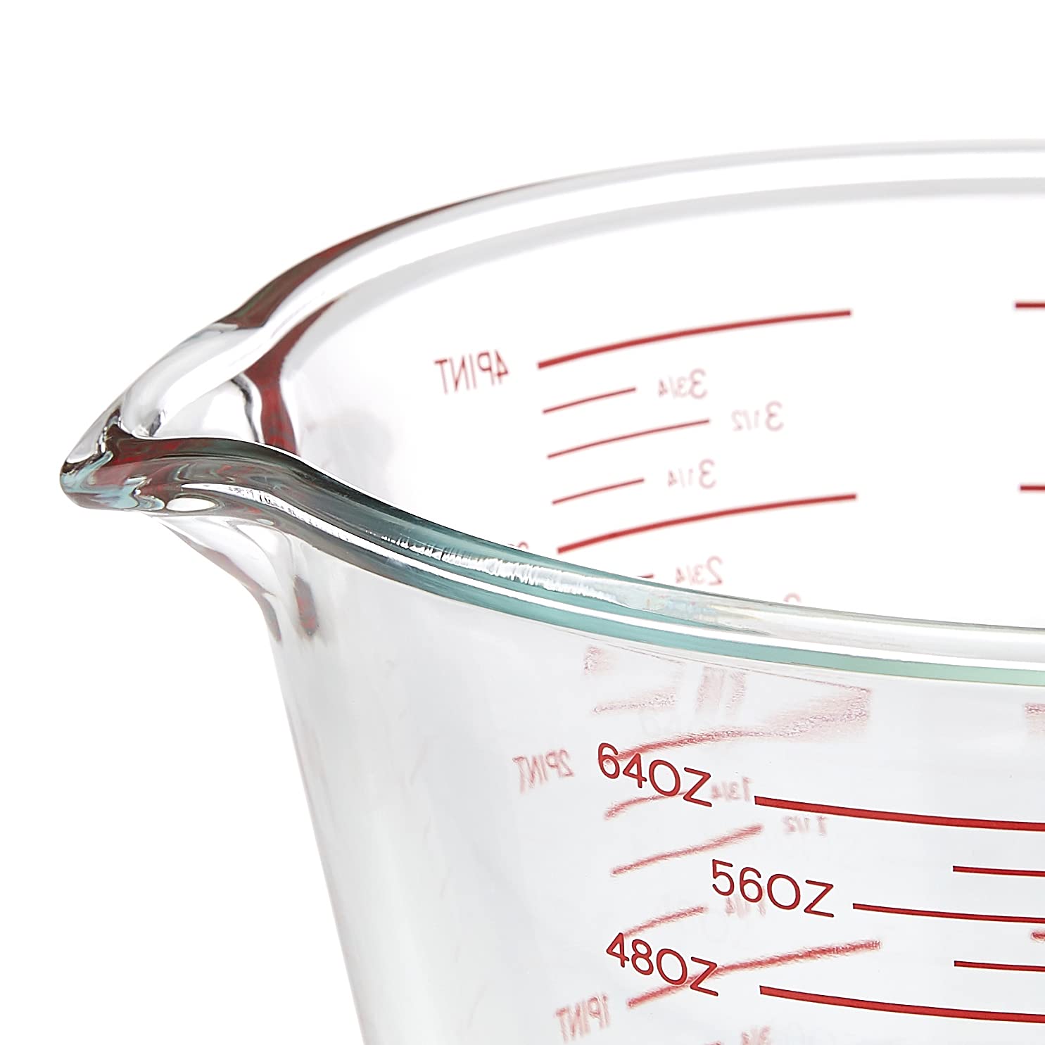 Glass Measuring Cup, 8 Cup Capacity, Transparent Q22919