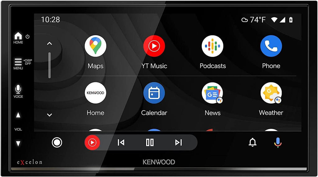 6.95-Inch Capacitive Touch Screen Car Stereo with CarPlay, Android Auto, Bluetooth, and HD Radio N614