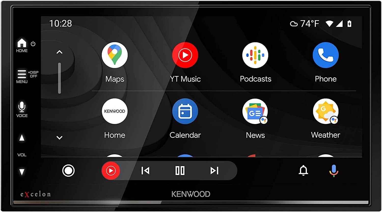 6.95-Inch Capacitive Touch Screen Car Stereo with CarPlay, Android Auto, Bluetooth, and HD Radio N614