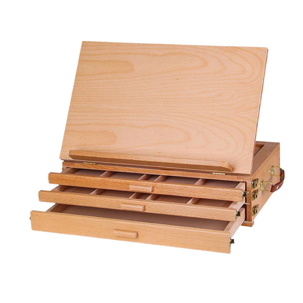Drawing Sketching Board Wood Adjustable Table Desk Easel Art Painting 40x27CM