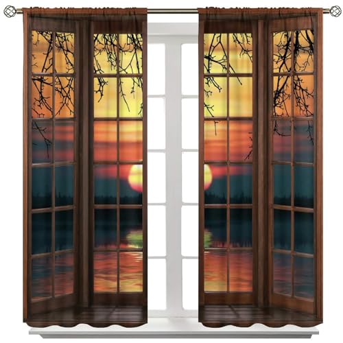 Blackout Curtain for Bedroom Living Room, 42x45 Inch S348