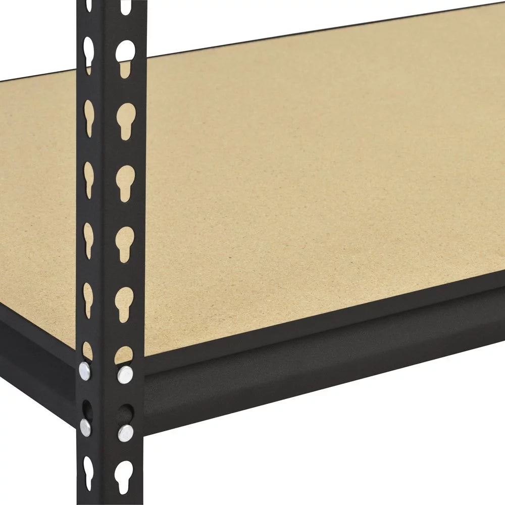 5-Tier Steel Shelving, 48"W x 18"D x 72"H, Black A1113