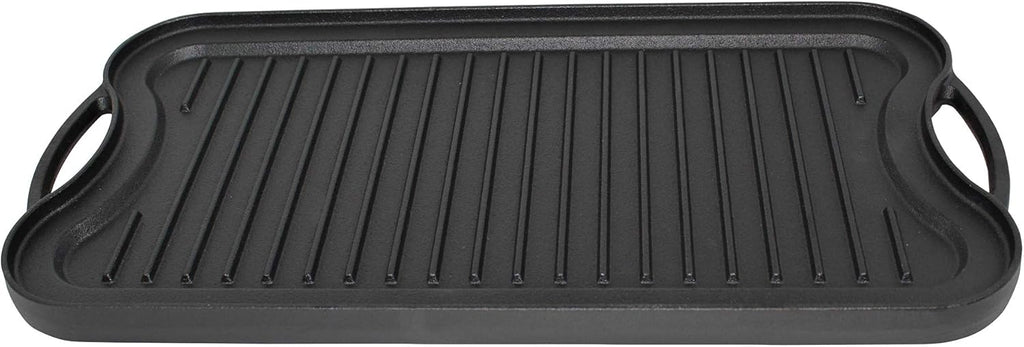 Cast Iron Reversible Grill Griddle with Handles, 20 Inch J386