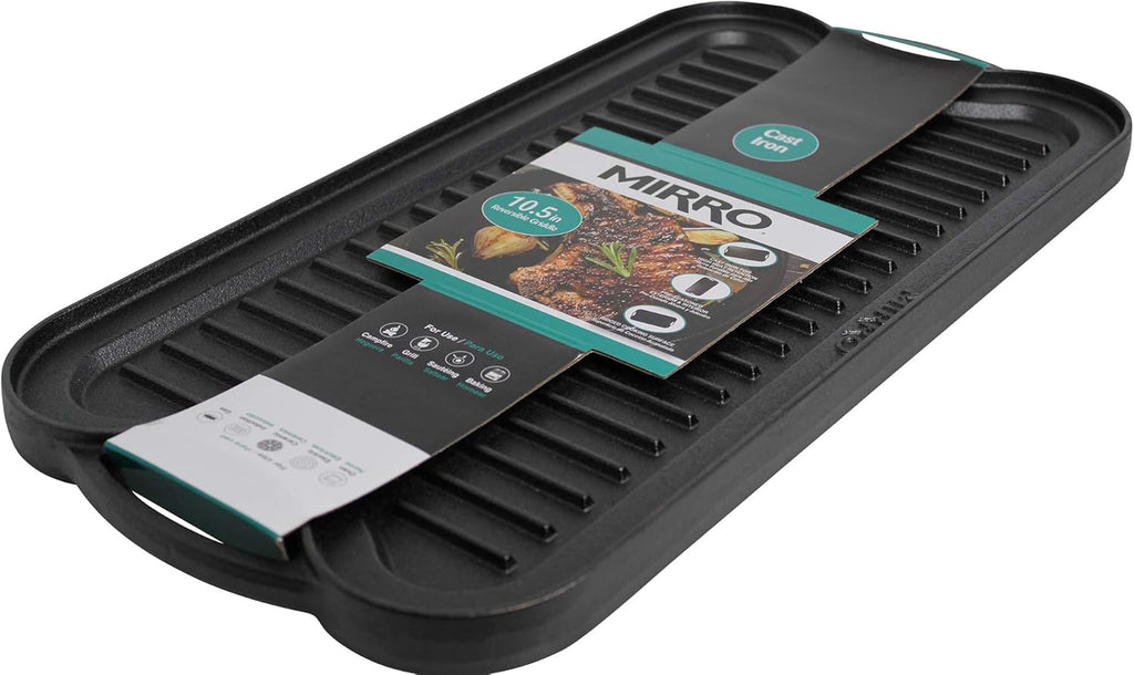 Cast Iron Reversible Grill Griddle with Handles, 20 Inch J386