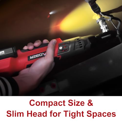 Cordless Electric Ratchet Wrench Set, 3/8" 12V with 2 Batteries and Charger D9199