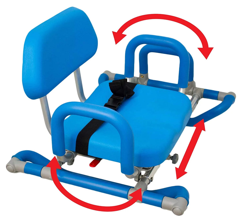 Platinum Health HydroSlide Bath and Shower Chair with Padded Swivel Seat