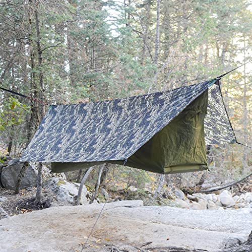 Lay Flat Hammock Tent with Mosquito Net, Insulated Pad and Rainfly D732