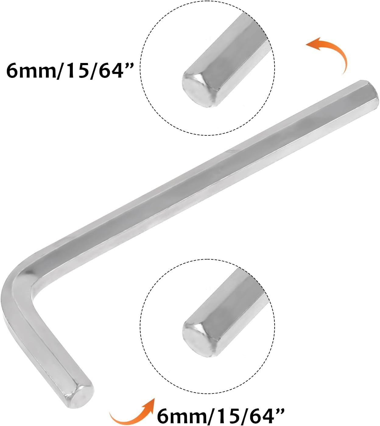 8pcs Hex Key Set 1.5-6 mm L Shape Allen Wrench for Bike Motorcycle Repair Z70663