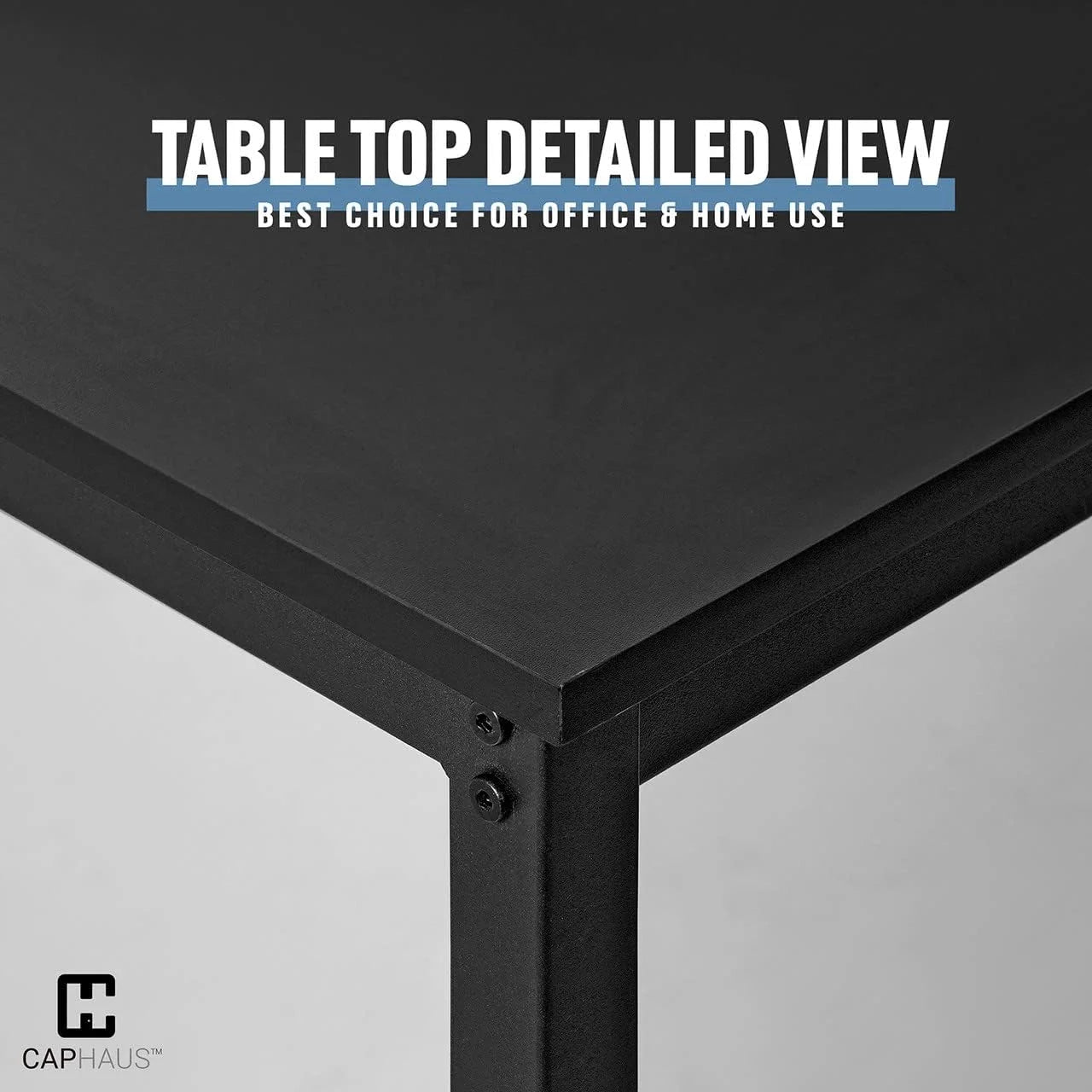 55 Inch Computer Desk for Home Office, Modern Writing Desk, Black Q664840