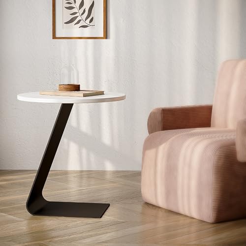 C Table End Table for Couch, Space Saving Side Table, Gray S858