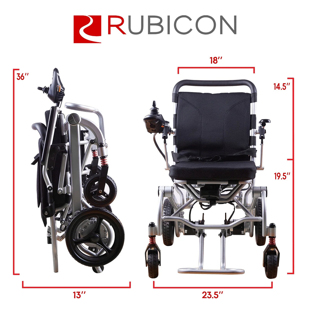 Foldable Electric Wheelchair with Detachable Battery R96361