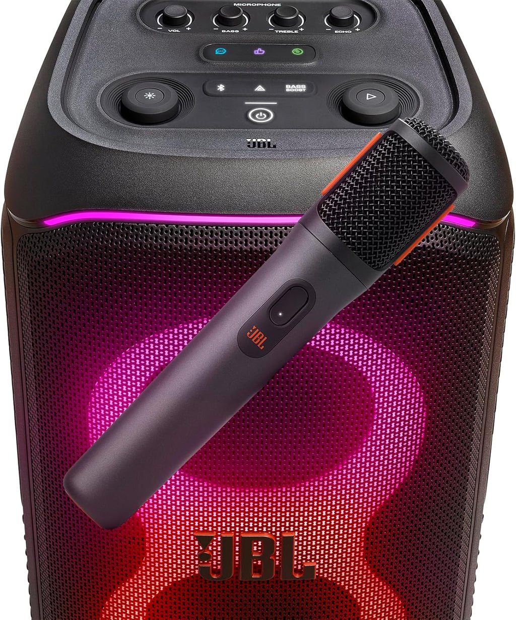 Portable Bluetooth Speaker with Built-in Lights, Black A5729