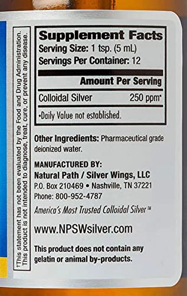 Colloidal Silver 8oz with Dropper G820567