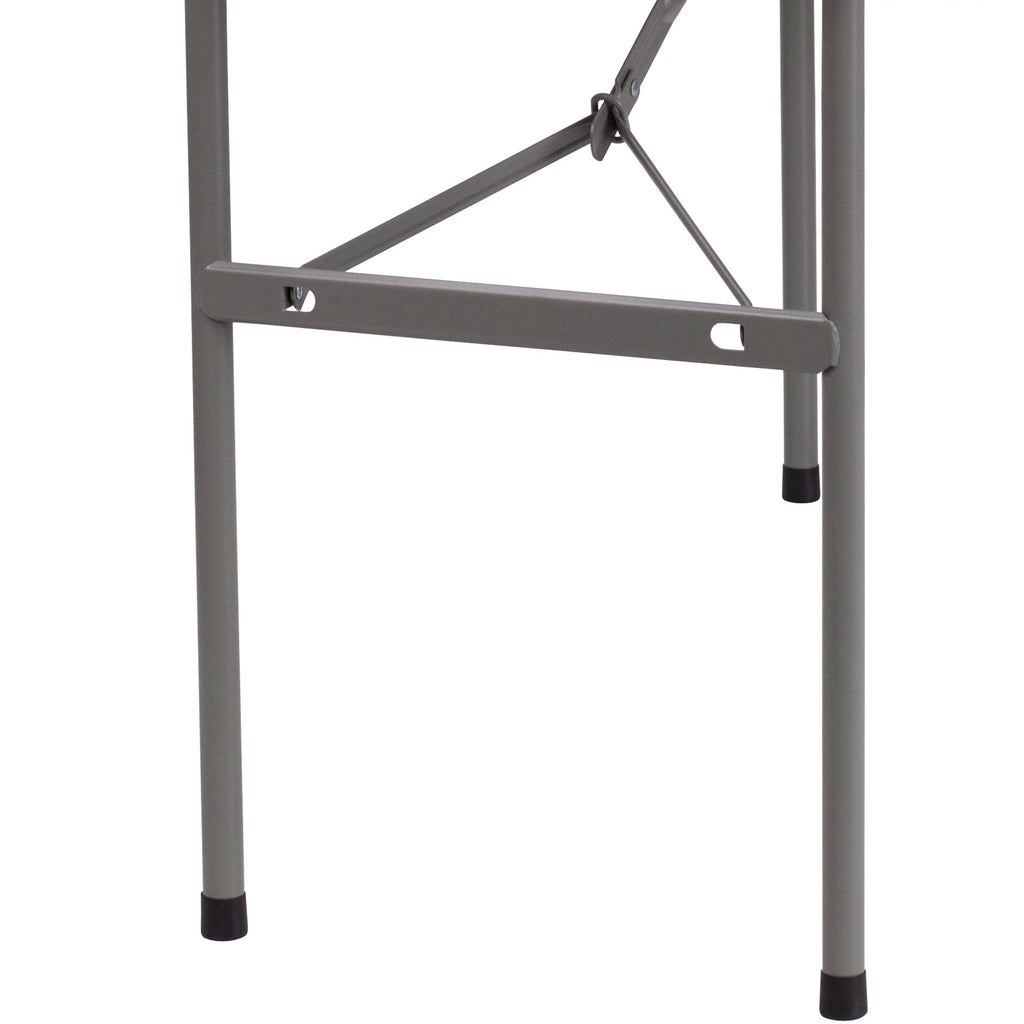 Plastic Folding Table 4-Foot Granite White F359171