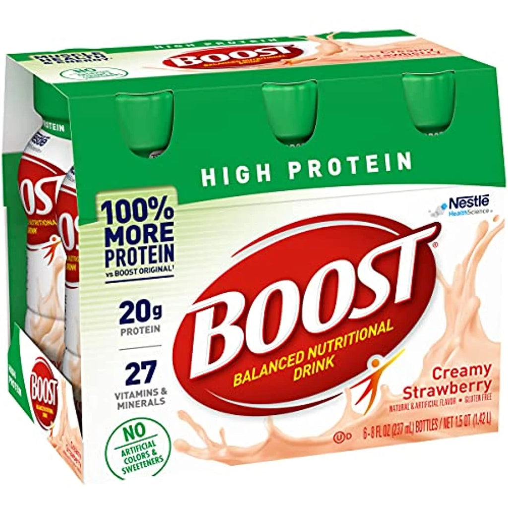 High Protein Nutritional Drink, Creamy Strawberry, 8 Fl Oz Bottles, 6 Ct (Pack of 2) O2571
