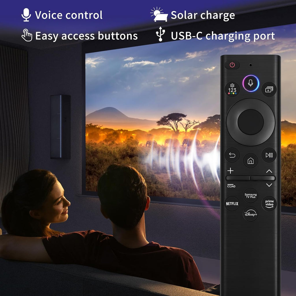 Solar Voice Remote Control for Smart TV, Black U1580