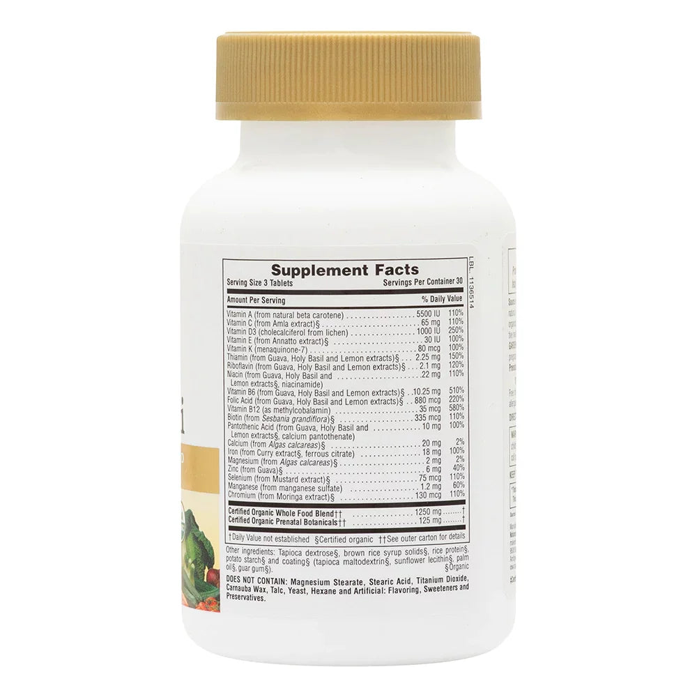 Organic Prenatal 90 Tablets S52086