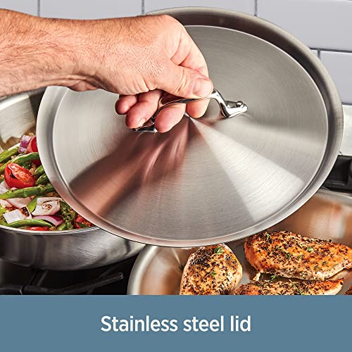 Stainless Steel Sauté Pan 6 Quart Induction Safe K9899