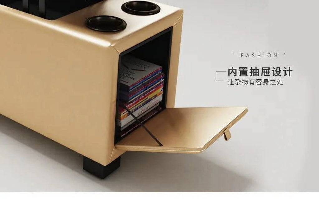 L-shaped leather sofa for living room H9018