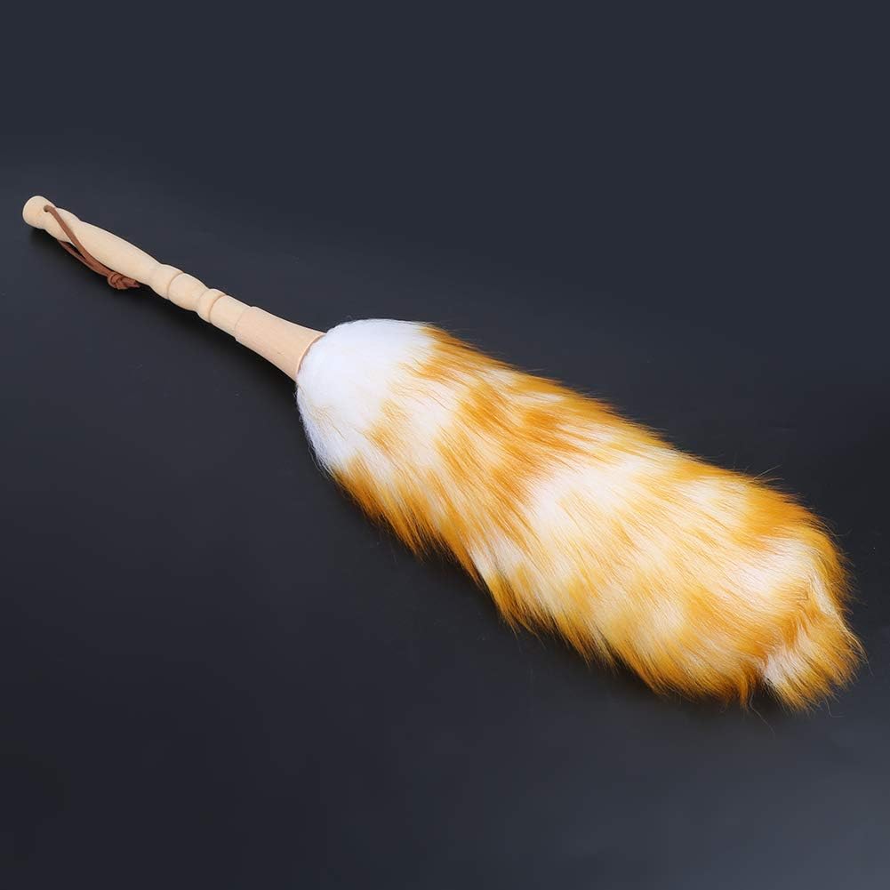 Soft Wool Duster with Wooden Handle for Furniture Cleaning N98936