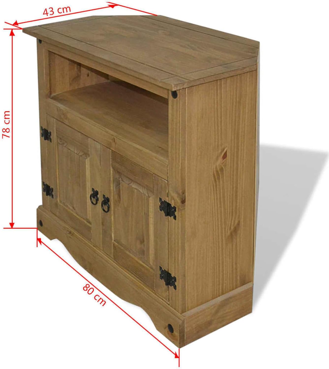 Console Table Entryway Table Mexican Pine 31.5"x16.9"x30.7" T118