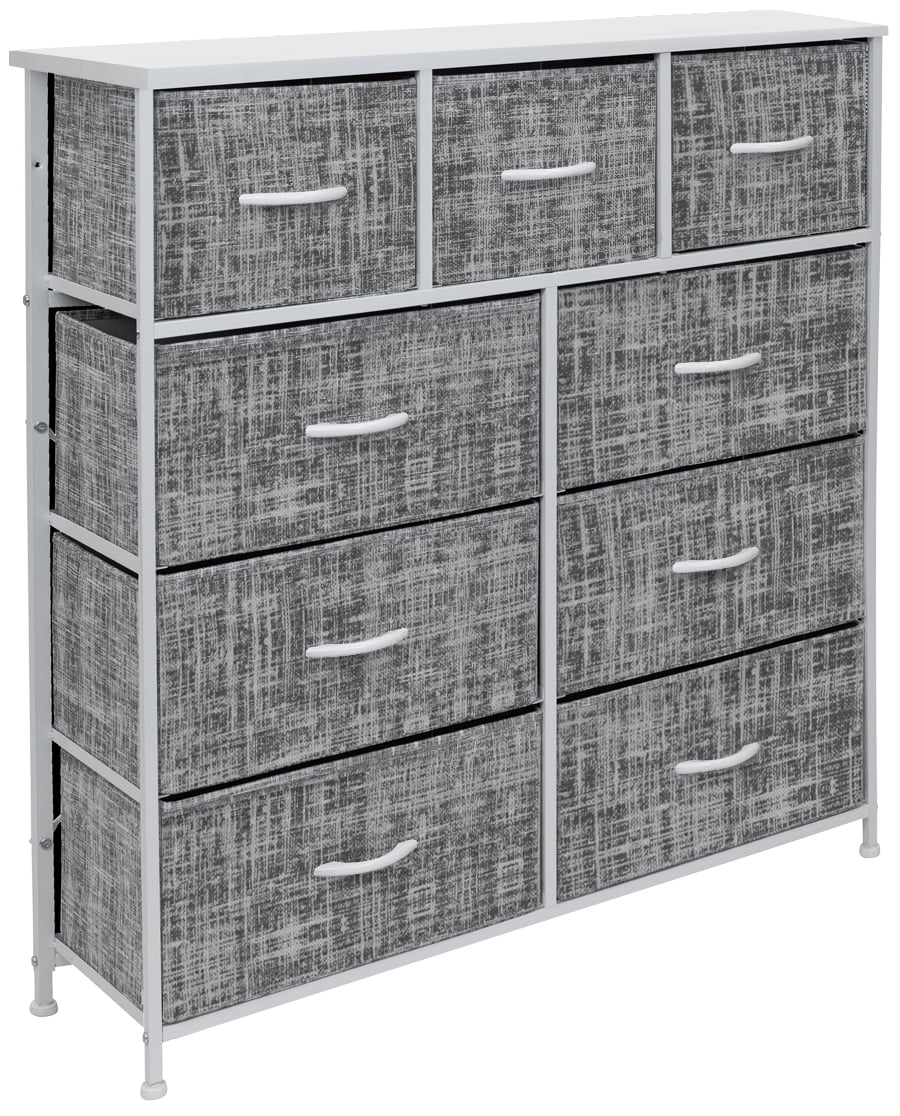 Dresser with 9 Drawers Storage Chest Tower for Bedroom, Hallway, Closet, Office G517086