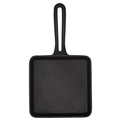 4.5" Cast Iron Mini Skillet with Drip-Spouts, Pre-seasoned Oven Safe Cookware F107