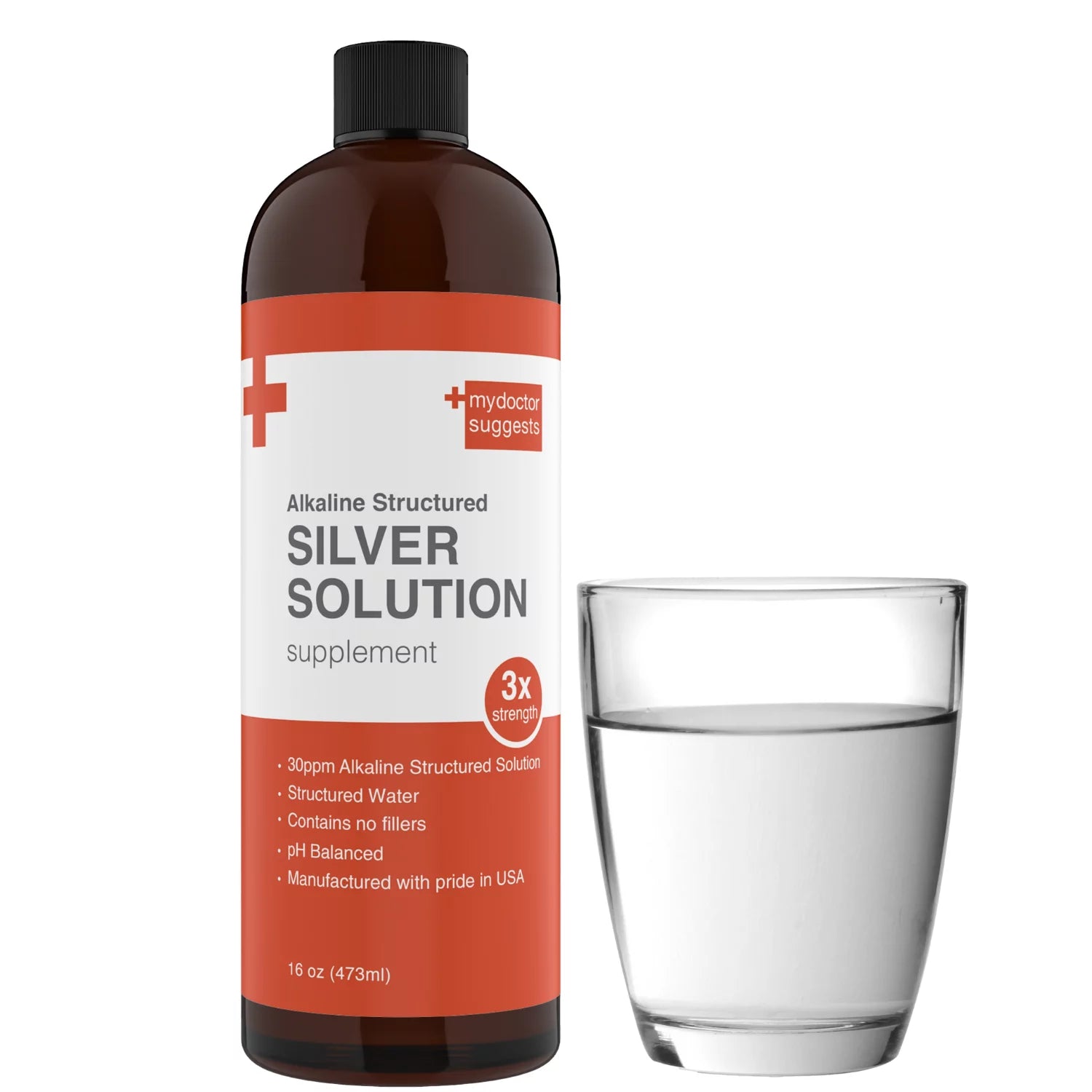 Colloidal Silver Liquid Solution 30ppm, 16 oz Q873