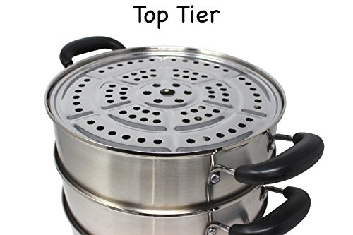 3 Tier Stainless Steel Steamer Set 32 cm M571