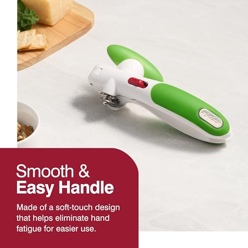 Manual Can Opener with Lid Lifter Magnet, Red X618803