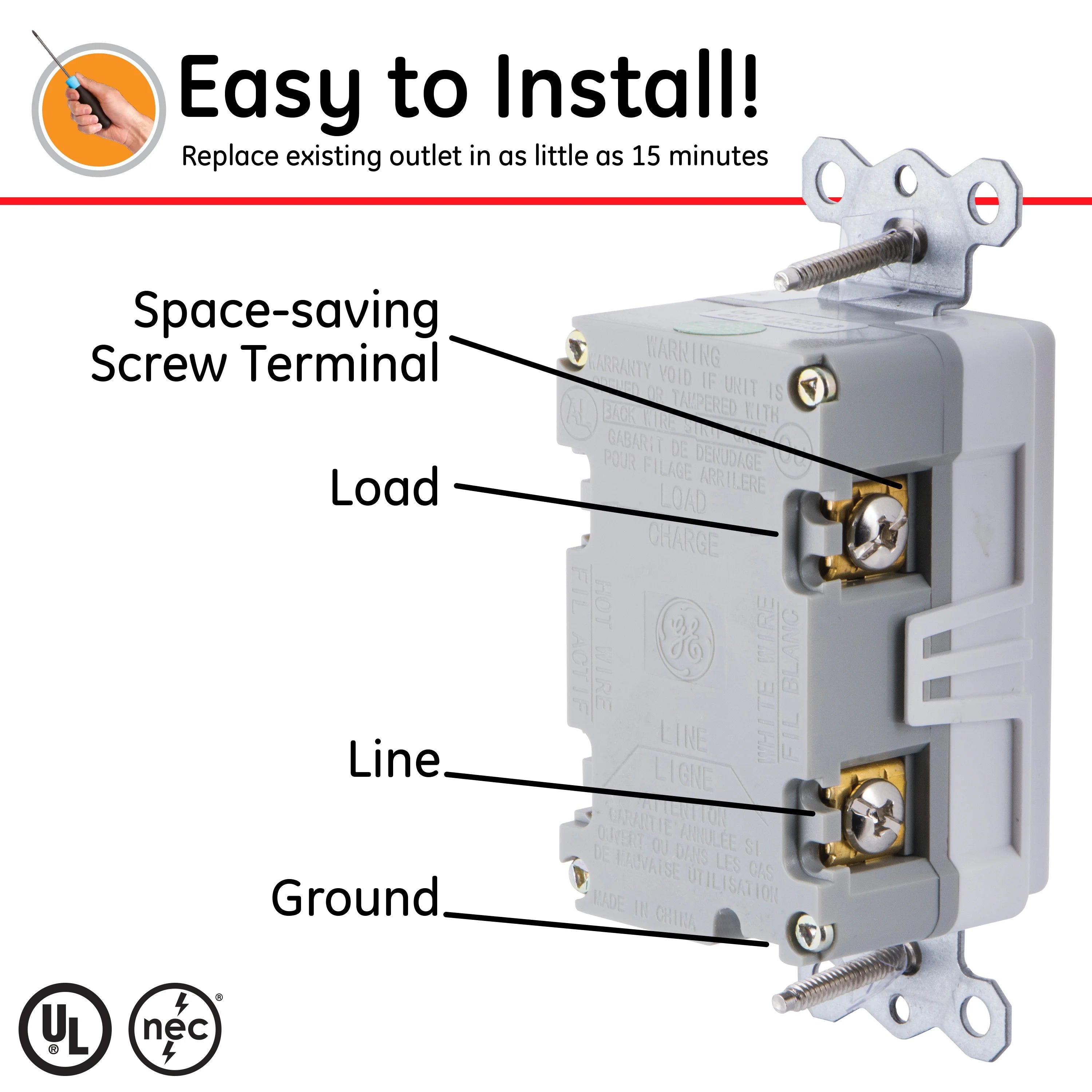 20A GFCI Outlet, White Q29072