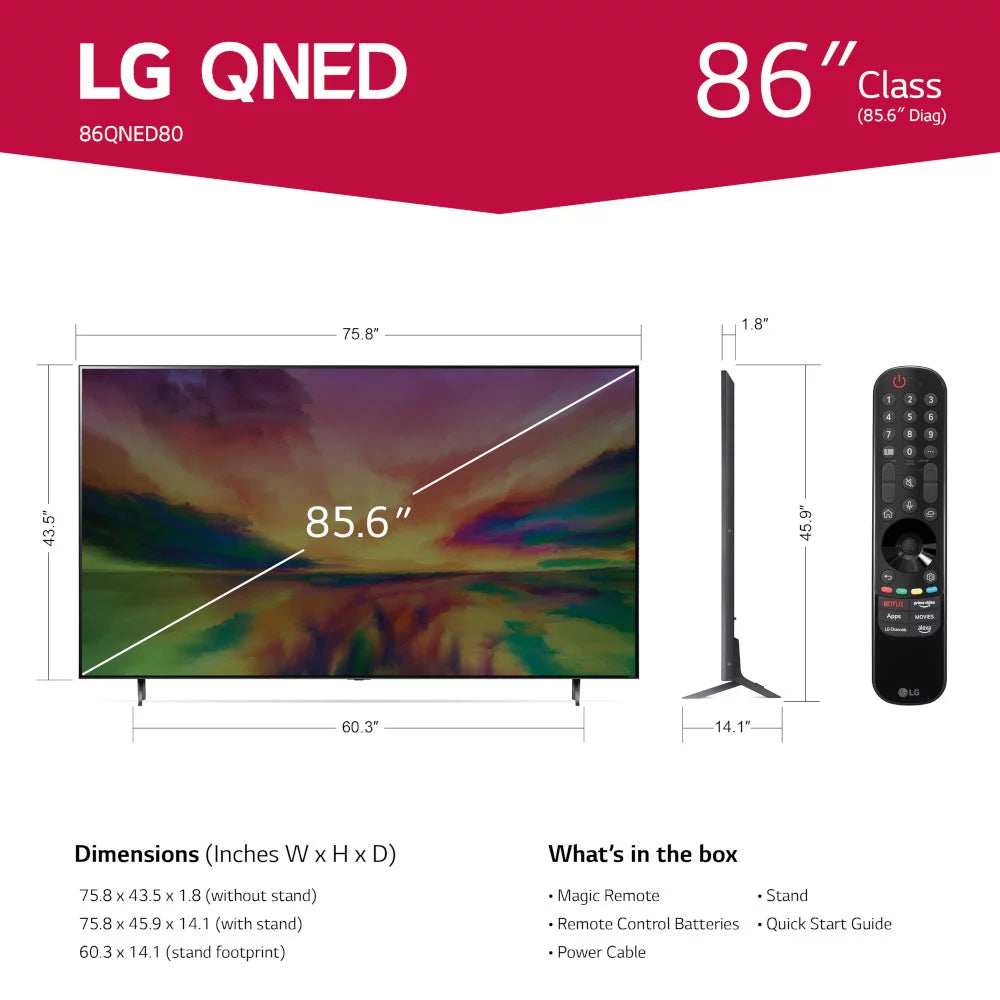 86" 4K UHD QNED Smart TV with HDR I6561