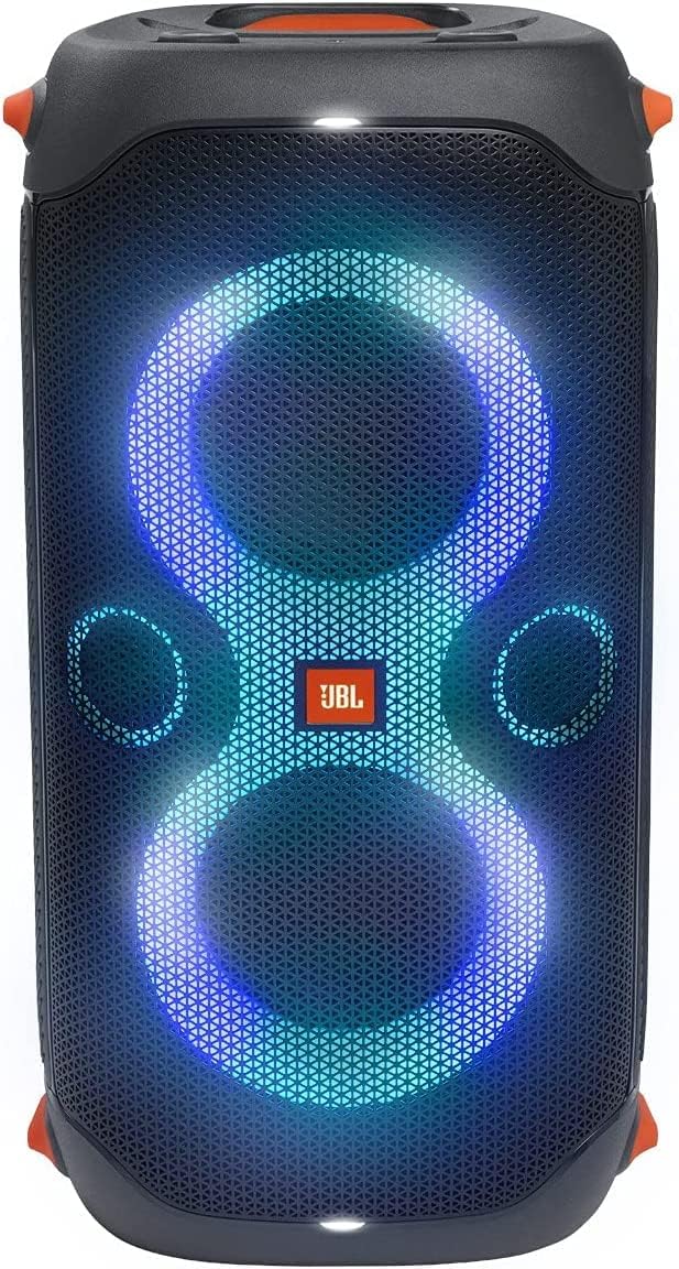 Portable Bluetooth Speaker with Built-in Lights, Black A5729