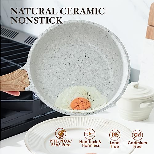 Nonstick Frying Pan Skillet with Granite Coating A6689