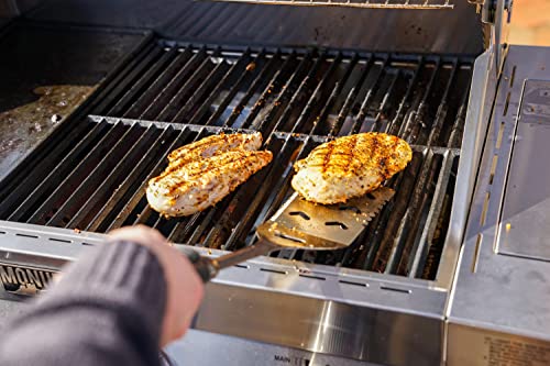 4-Burner Propane Gas Grill Stainless Steel Cabinet with Side Burner and Rotisserie Kit I16176