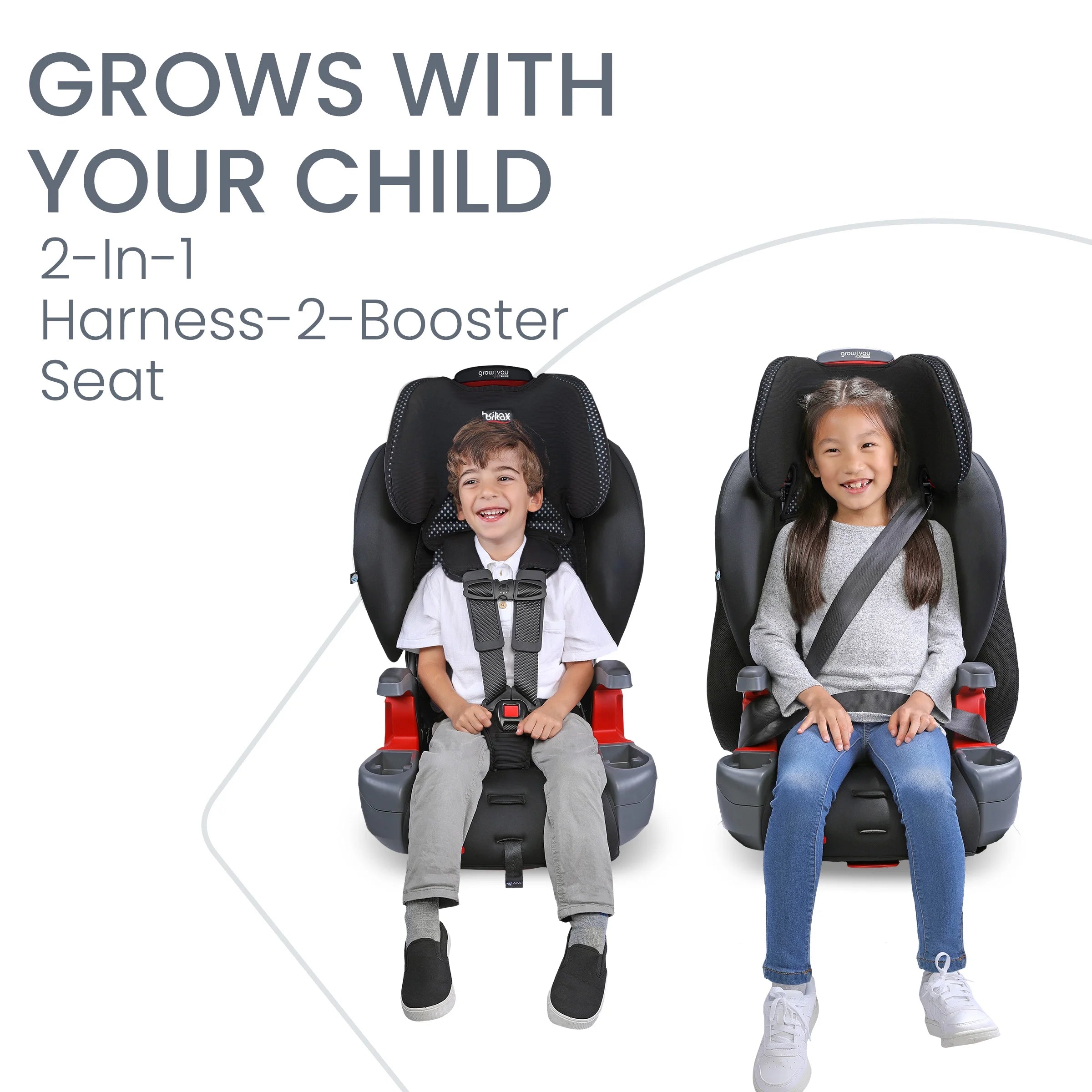 2-in-1 High Back Booster Car Seat, Cool Flow Grey C646412