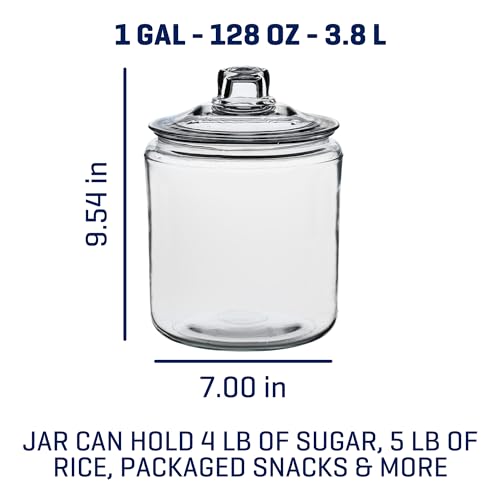 Glass Jar with Lid, Set of 2 K39208