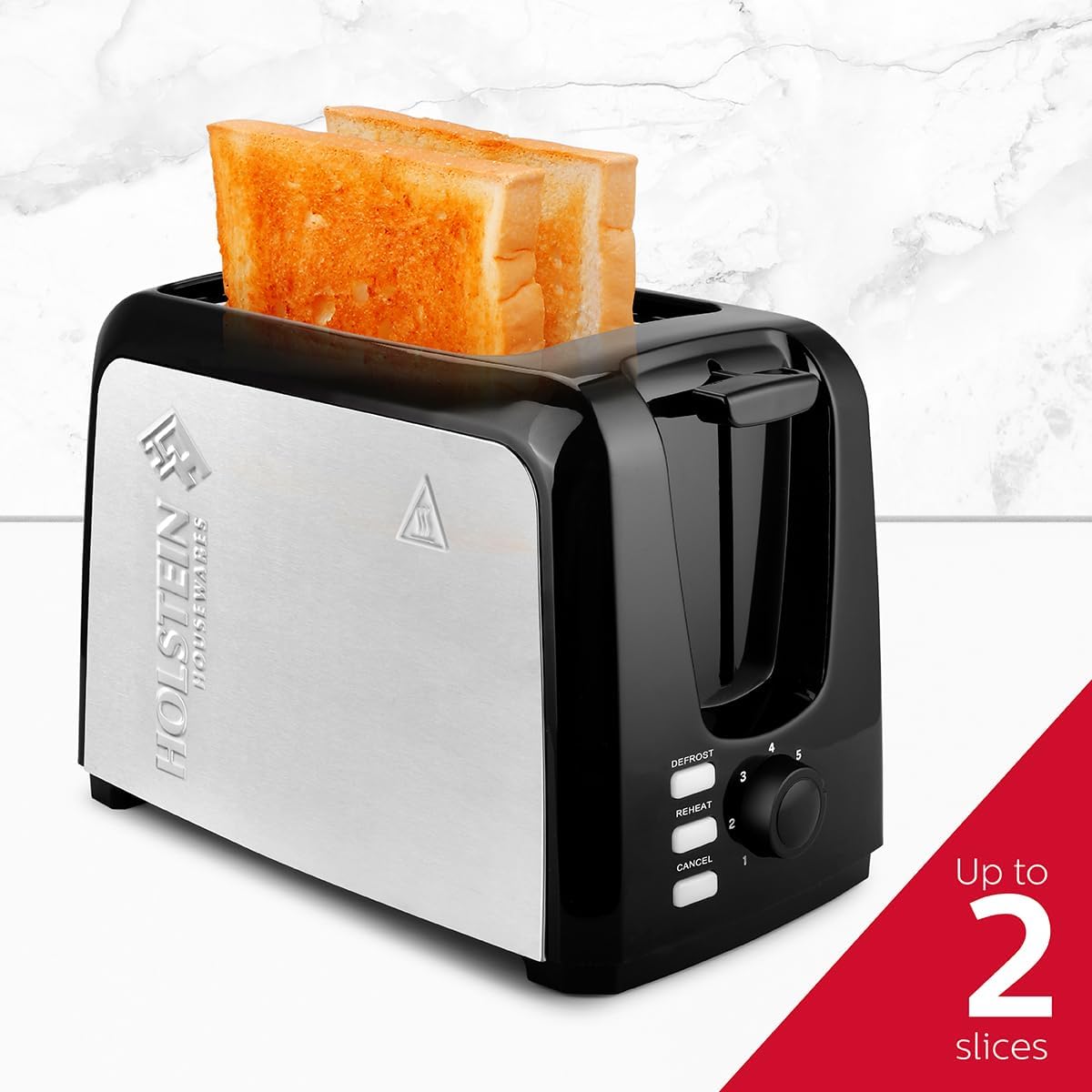 2-Slice Toaster with 7 Browning Control Settings, Black F9104