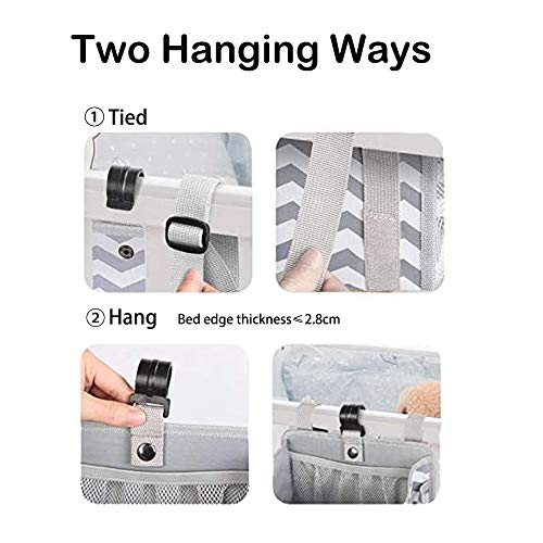 Hanging Diaper Caddy Organizer for Nursery, Crib, Playard or Wall P78885