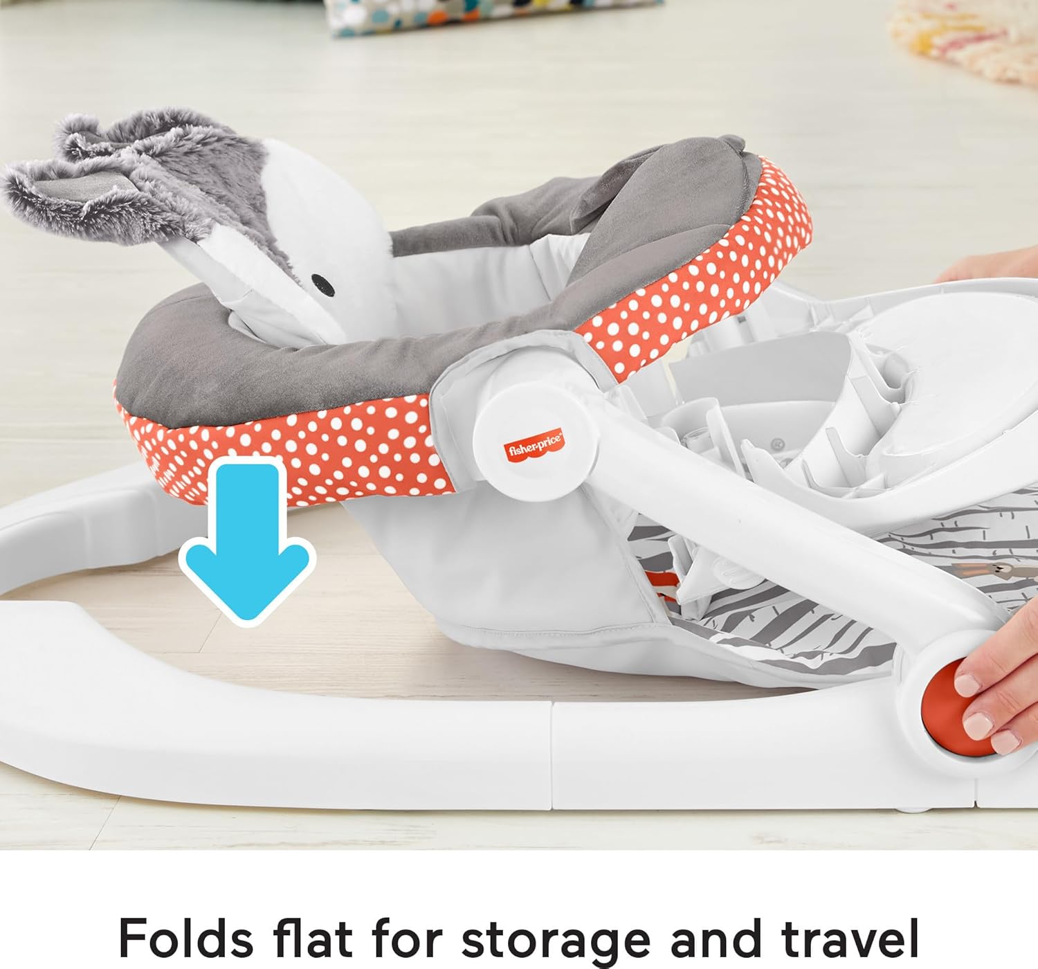 Portable Baby Chair Floor Seat with Snack Tray and Toy Bar L617