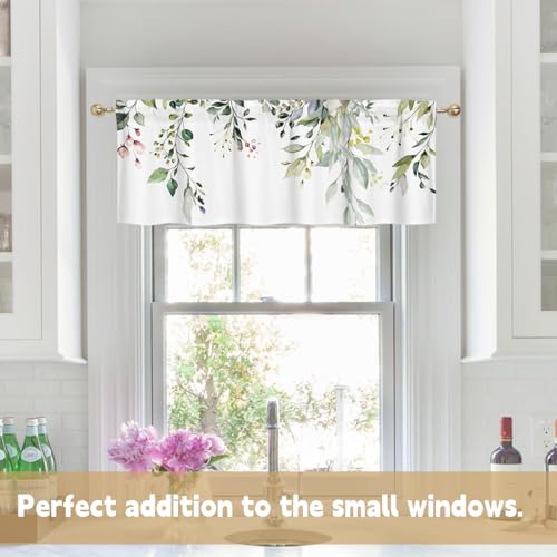 Crochet Valance for Windows with Tassels, Sheer Lace Curtain, 1 Panel T521