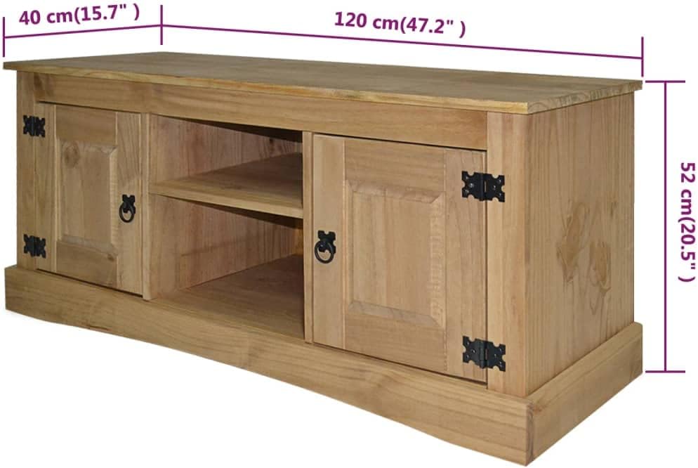 Corner Cabinet with Storage, 47.2"x15.7"x20.5" V600646