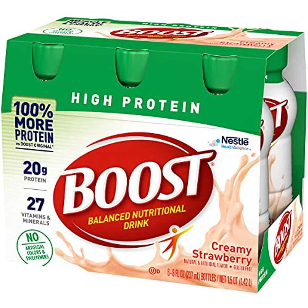 High Protein Nutritional Drink, Creamy Strawberry, 8 Fl Oz Bottles, 6 Ct (Pack of 2) O2571