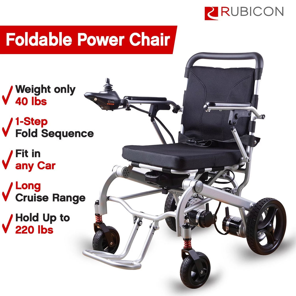 Foldable Electric Wheelchair with Detachable Battery R96361