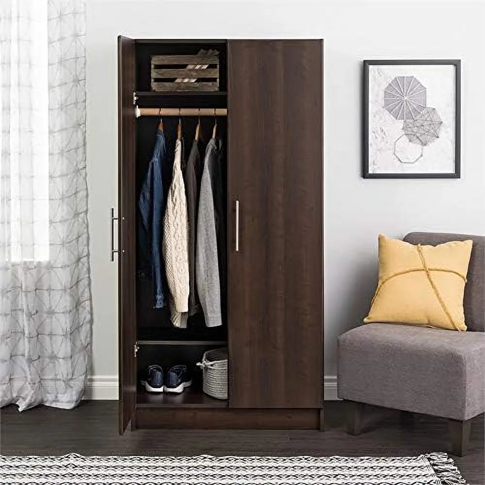 32" Espresso Wardrobe Armoire G765